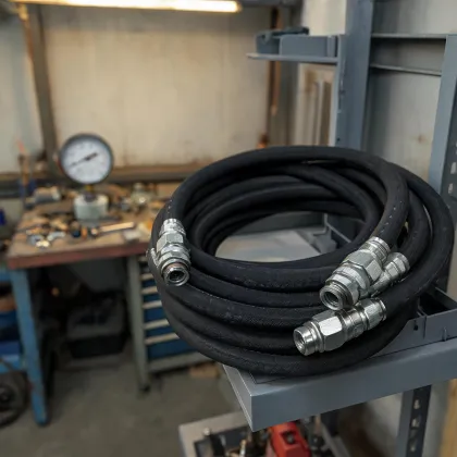Hydraulic hose coil
